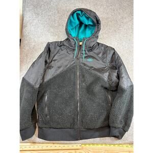Nike 6.0 Hybrid Sherpa Jacket Mens Large Black Full Zip Skate Surf Gorpcore Y2K